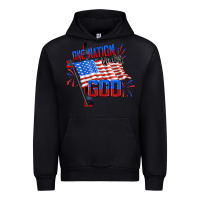 Black one nation under god Urban Hoodie - CowGirlArtShop
