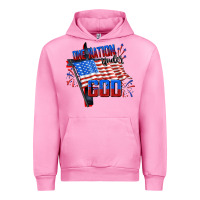 Fuchsia Pink one nation under god Urban Hoodie - CowGirlArtShop