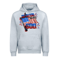 Heather Grey one nation under god Urban Hoodie - CowGirlArtShop
