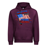 Mauve Wine one nation under god Urban Hoodie - CowGirlArtShop