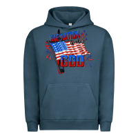 Pigment Midnight Navy one nation under god Urban Hoodie - CowGirlArtShop