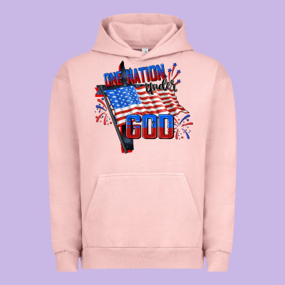 One Nation Under God Urban Hoodie Designed By Cowgirlartshop