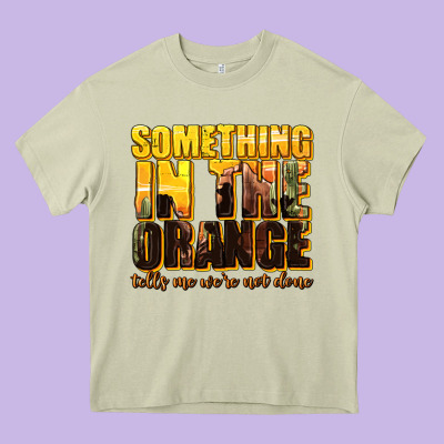 Something In The Orange Western Heavy Core Tee Designed By Texasbilliewilder