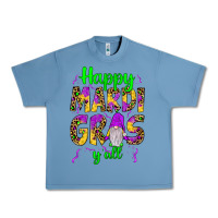 Pebble Blue happy mardi gras y'all gnome Urban Heavy Tee - JahusDesignShop