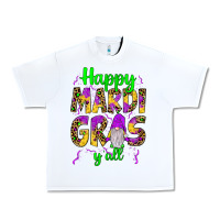 White happy mardi gras y'all gnome Urban Heavy Tee - JahusDesignShop