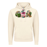 Vintage Artic mexican day of the dead coffee cups Vintage Hoodie - FaDigitalArtStudio