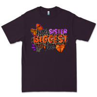 Plum little sister biggest fan basketball Premium Tee - Zillion Design Studio