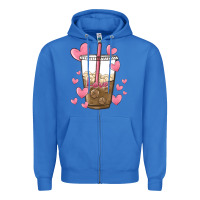 True Royal valentine coffee lover Zipper Hoodie - MaliasSmallBusiness