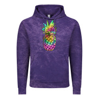 Cloud Purple tie dye pineapple Vintage Hoodie - JahusDesignShop