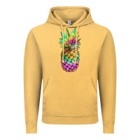 Vintage Mustard tie dye pineapple Vintage Hoodie - JahusDesignShop