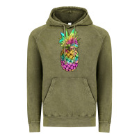 Vintage Olive tie dye pineapple Vintage Hoodie - JahusDesignShop