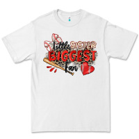 White little sister biggest fan baseball Premium Tee - Zillion Design Studio