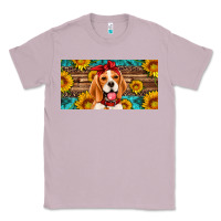 Lilac beagle with sunflowers license plate Classic Tee - Artiststas