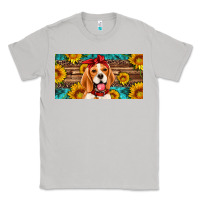 Moon Dust beagle with sunflowers license plate Classic Tee - Artiststas