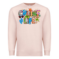 Pale Pink cruise life Premium Sweatshirt - LillyAllenDesigns