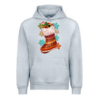 Heather Grey christmas Urban Hoodie - CowGirlArtShop