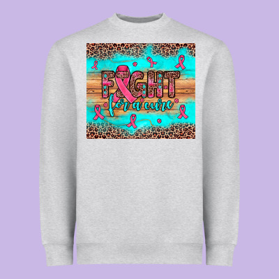 Fight For A Cure Heavyweight Sweatshirt Designed By Jahusdesignshop