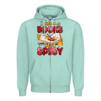 Seafoam i like my books extra spicy Zipper Hoodie - MaliasSmallBusiness
