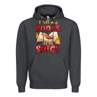 Smoke i like my books extra spicy Zipper Hoodie - MaliasSmallBusiness