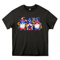 Asphalt american flag gnomes sunflowers star Heavy Core Tee - Artiststas
