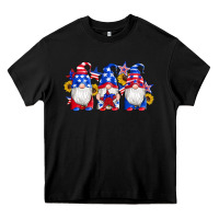 American Flag Gnomes Sunflowers Star Heavy Core Tee | Teevron