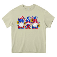 Mossy american flag gnomes sunflowers star Heavy Core Tee - Artiststas