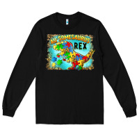 Black au somesaurus rex Long Sleeve Tee - BarkalooDesign