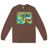 Chestnut au somesaurus rex Long Sleeve Tee - BarkalooDesign