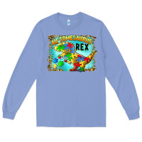 Colony Blue au somesaurus rex Long Sleeve Tee - BarkalooDesign