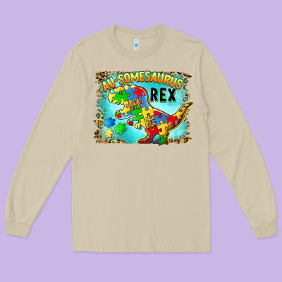 Au Somesaurus Rex Long Sleeve Tee Designed By Barkaloodesign