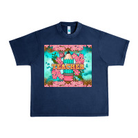 Navy teacher floral pencil tumbler Urban Heavy Tee - BundleAndBundleShop