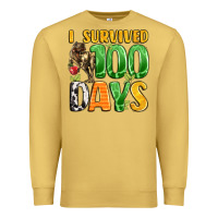Antique Gold dinosaur 100day celebration Premium Sweatshirt - LillyAllenDesigns