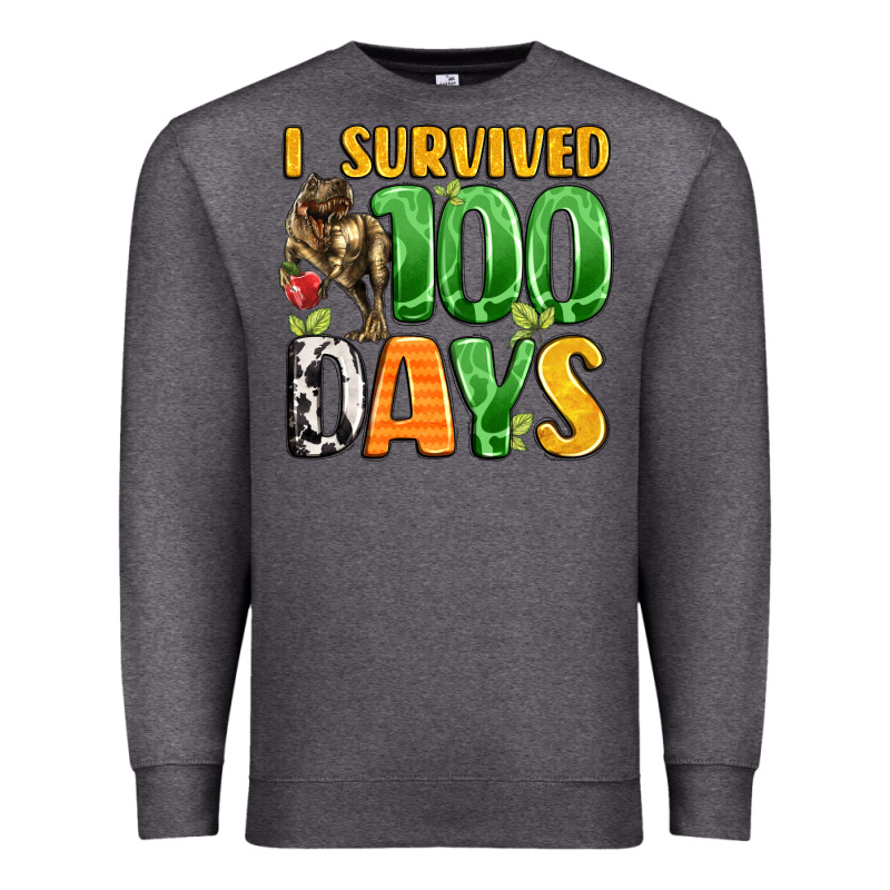 Dinosaur 100day Celebration Premium Sweatshirt by LillyAllenDesigns | Teevron