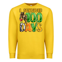 Lemon dinosaur 100day celebration Premium Sweatshirt - LillyAllenDesigns