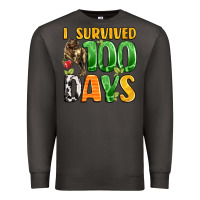 Smoke dinosaur 100day celebration Premium Sweatshirt - LillyAllenDesigns