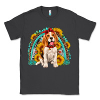Smoke beagle turquoise and sunflowers rainbow Classic Tee - Artiststas