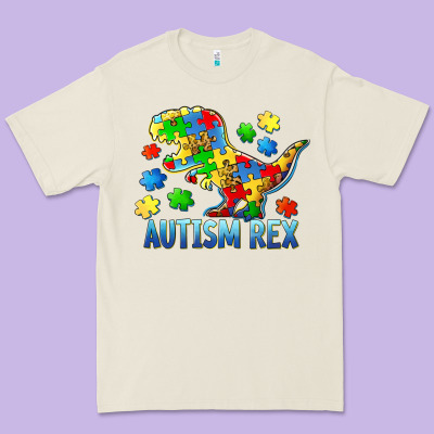 Autism Rex Premium Tee Designed By Barkaloodesign