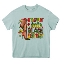 Arona steppin into black history Heavy Core Tee - Zillion Design Studio