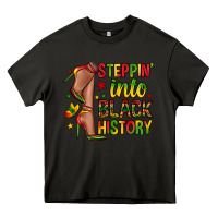Asphalt steppin into black history Heavy Core Tee - Zillion Design Studio