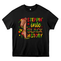 Black steppin into black history Heavy Core Tee - Zillion Design Studio