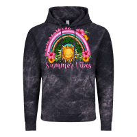 Cloud Black summer vibes  rainbow Vintage Hoodie - HRA Design Shop