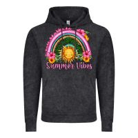 Vintage Black summer vibes  rainbow Vintage Hoodie - HRA Design Shop
