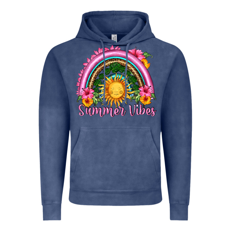 Summer Vibes  Rainbow Vintage Hoodie by HRA Design Shop | Teevron