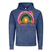 Vintage Denim summer vibes  rainbow Vintage Hoodie - HRA Design Shop