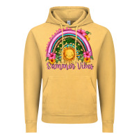 Vintage Mustard summer vibes  rainbow Vintage Hoodie - HRA Design Shop