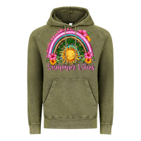 Vintage Olive summer vibes  rainbow Vintage Hoodie - HRA Design Shop