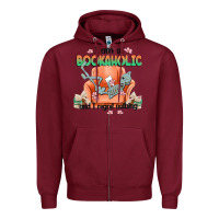 Burgundy bookaholic Zipper Hoodie - MaliasSmallBusiness