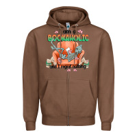 Chestnut bookaholic Zipper Hoodie - MaliasSmallBusiness