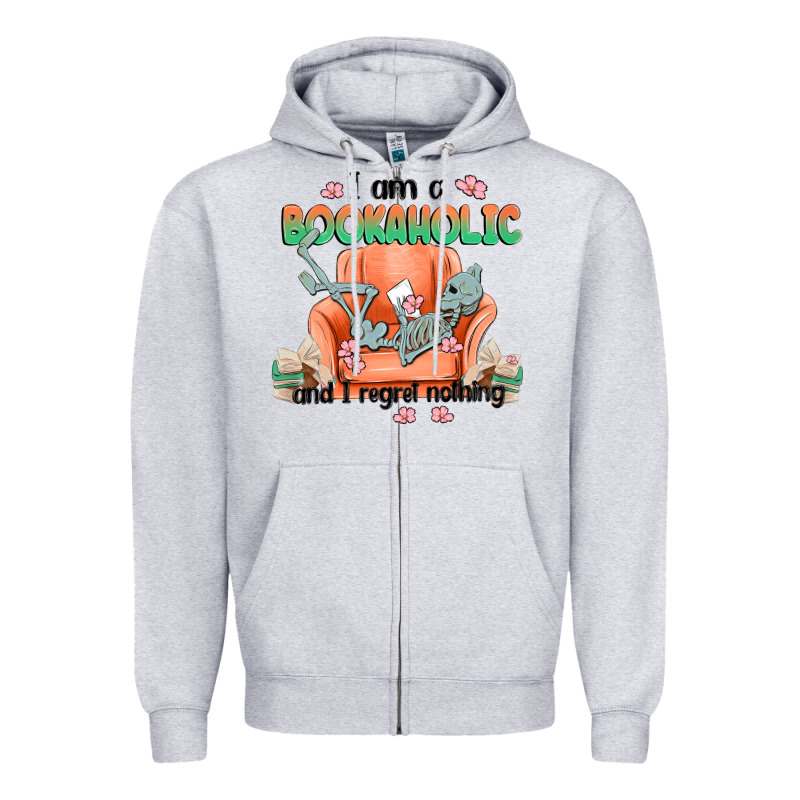 Bookaholic Zipper Hoodie by MaliasSmallBusiness | Teevron