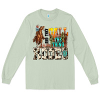 Matcha and they call the thing rodeo Long Sleeve Tee - NancyCooperArtShop